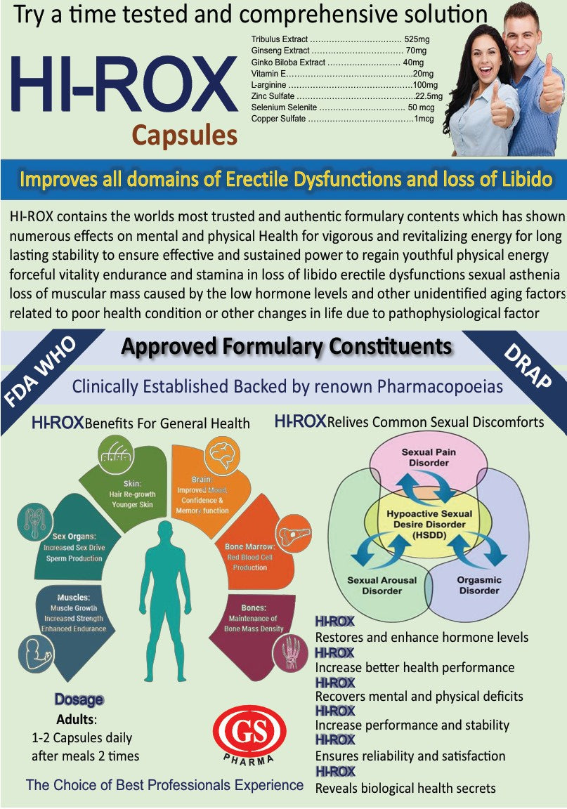 Hi-Rox Capsules brochure — benefits and ingredients