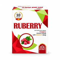 Ruberry Cranberry Extract UTI Prevention Sachet by GS Pharma
