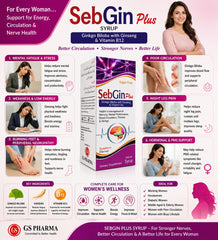 Sebgin Plus Syrup for women — circulation, nerve health & energy
