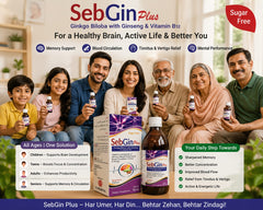Sebgin Plus Syrup family — for all ages, healthy brain active life